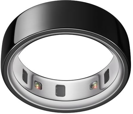 Oura Ring 4 - Black - Size 13 - Smart Ring | Size First with Oura Ring 4 Sizing Kit | Sleep Tracking Wearable - Heart Rate - Fitness Tracker - Up to 8 Days Battery Life