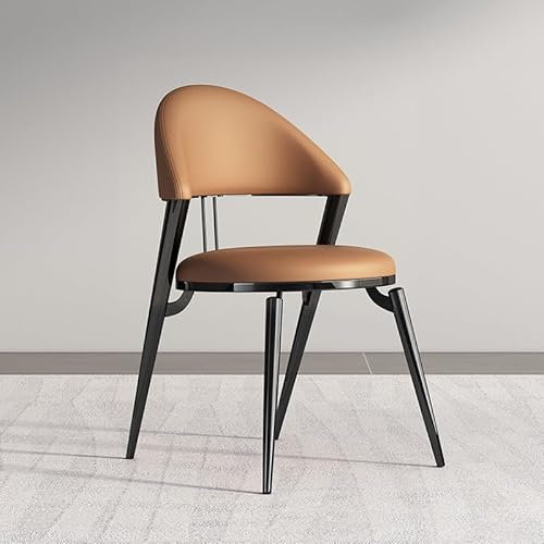 ZCFLWR Vielseitiger Esszimmerstuhl, 2er-Set, gepolsterte Küchenstühle, Loungesessel, Frisierstühle, Verhandlungsstühle mit hoher Rückenlehne, Metallbeine für das Esszimmer zu Hause