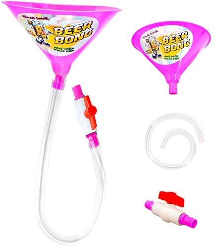 W WIDMANN MILANO Party Fashion - Beer Bong, différentes couleurs, entonnoir à bière, jeu à boire, jeu de fête, festival