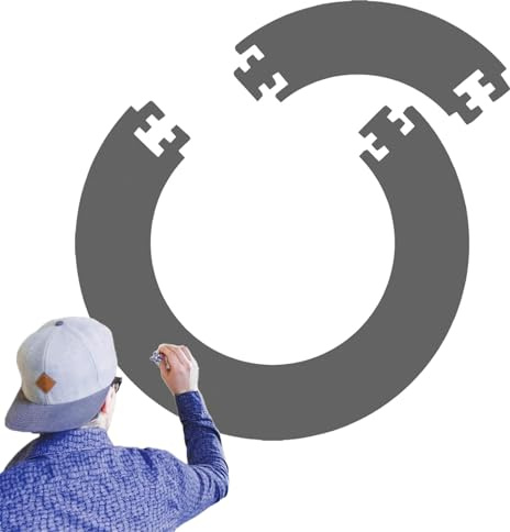 EVDZNA Dart Catchring Surround, anneau de récupération de fléchettes surround, 5 pièces, cadre de cible de fléchettes, anneau de protection amovible pour cible de fléchettes, facile à emballer, gris
