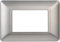 BRATEK 4 placchette interruttori luce compatibile con bticino matix, Placca matix 3 moduli compatibile, placche matix per frutti elettrici (Silver)