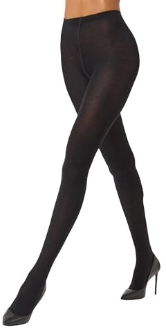 Wolford Merino Tights Ceidos, 60 DEN, Negro, M para Mujer