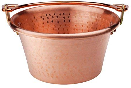 Pentole Agnelli COCM44M32 Paiolo con Manico ad Arco, Rame, 32 cm