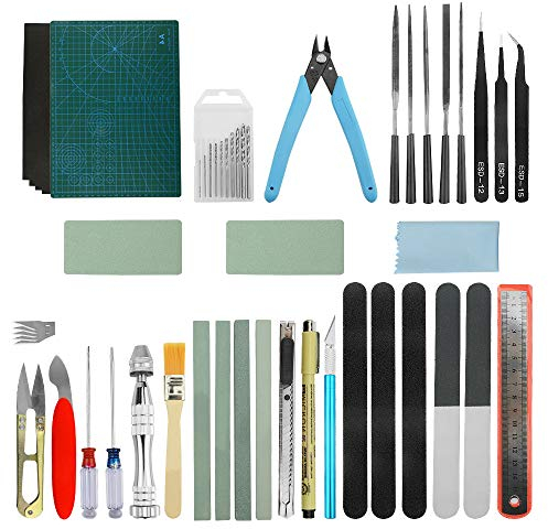 WMYCONGCONG 38 Stück Gundam Model Tools Kit Modell Basic Tools Bastelset Hobbybau Bastelset zum Modellbau Bauen Reparieren Befestigung
