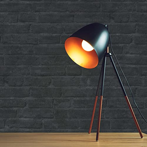 TADESSI Tapet stenutseende Fabio M1-No.1415 fibertapet grå svart stentapet för vardagsrum sovrum kök non-woven