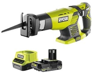 Confezione RYOBI Sega a nastro RRS1801M - 18V OnePlus - 1 Batteria 2.0Ah - 1 Caricabatterie rapido