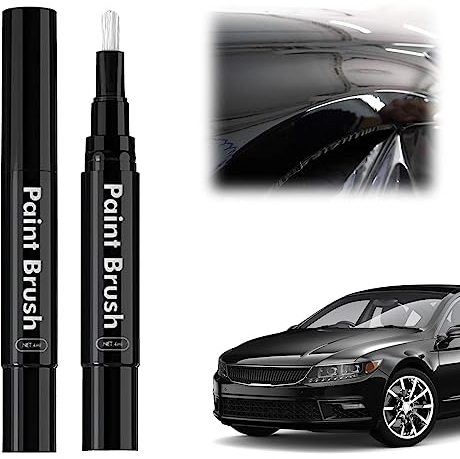 Auto Lackstift Lackreparaturstift Auto Reparatur Lack Auto Pinsel Autolackstift Mit Polierstift Autokratzer Reparaturmittel Autolack Reparatur für Autos Reparaturwerkzeug,Lack Reparatur, 2pc, Schwarz