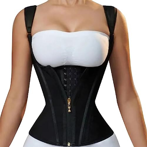 Entrenador de cintura para mujer, control de abdomen, faja deportiva, moldeadora de cuerpo, faja de cintura con correa de hombro ajustable