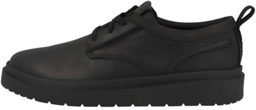 Clarks Polden Lace Mens Black Leather, 8