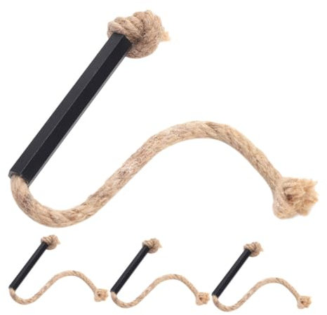 DIKACA 4 Pièces fusible enregistrer Jet Arc poêle Tente Accessoires de Camping matériel de Camping Corde d'allumage du feu Allume-feu de Survie Alliage d'aluminium Light Brown