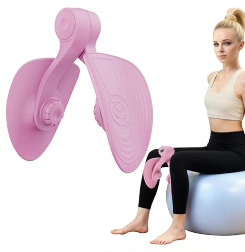 Axvxby Thigh Master Kegel Pelvic Floor Trainer for Women and Men Inner Thigh Exerciser Leg Strengthener Workout Equipment Home Gym Pilates Device (Pink)