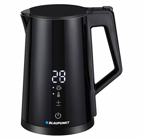 Blaupunkt EKD601 Electric Kettle with Digital Display 1.7 L 2200 W Keep Warm Function 5 Selectable Temperature Levels, Multicoloured