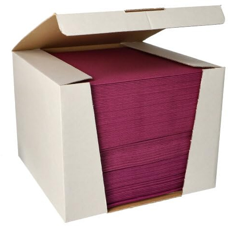 PAPSTAR 100 Servietten ROYAL Collection 1/4-Falz 40 cm x 40 cm lila (88560, 100 Stück)