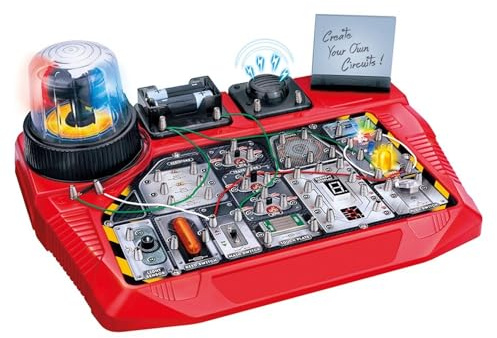 Velleman Kit di progetti elettronici per bambini da 8 anni, esplora I principi di base dell'elettronica con 50 esperienze entusiasmanti, gioco educativo e interattivo, Laboratorio di