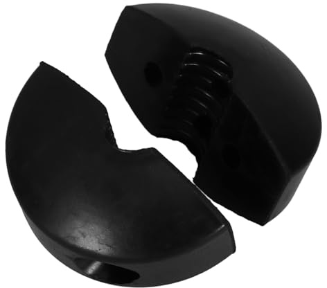 Angoily Tubo accesorio para carrete de bola, tapón versátil, tubo de acero inoxidable, manguera de agua, goma negra