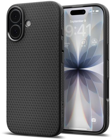Spigen Liquid Air Case for iPhone 17 - Matte Black