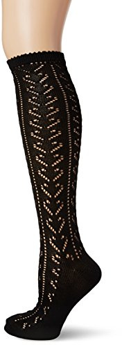 Lusana Calcetines para mujer Sophie, negro (negro 01), 42-44
