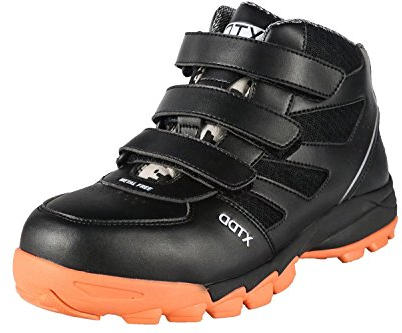 DDTX Men's Safety Boots Composite Toe Cap Lightweight Wide Fit Work Shoes Black Metal Midsole Safety Shoes SBP EN ISO 20345 Size 10