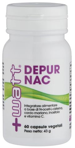 Depur Nac - integratore alimentare a base di N-aceti-L-Cisteina, Cardo Mariano, Inositolo e Vitamina C - 60 Compresse