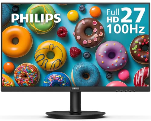Philips 271V8LB 27 Framless Full HD (1920 x 1080) 100Hz Monitor, VESA, HDMI x 1, VGA Port x1, Eye Care, 4 Year Advance Replacement Warranty