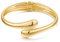 LILIE&WHITE Damen Armreif – Goldener Tropfen-Design Armreif, Klobiges & Scharnier-Bypass Armband, Statement-Schmuck für Handgelenk & Arm