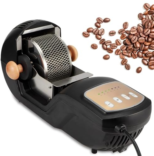 ZUMAHA 1500w Electric Coffee Roaster Machine, Coffee Roaster Machine, 7-Gear Adjustable Automatic Coffee Bean Roaster, With Led Lights For Coffee Bean Nuts Baking For Grains,110V