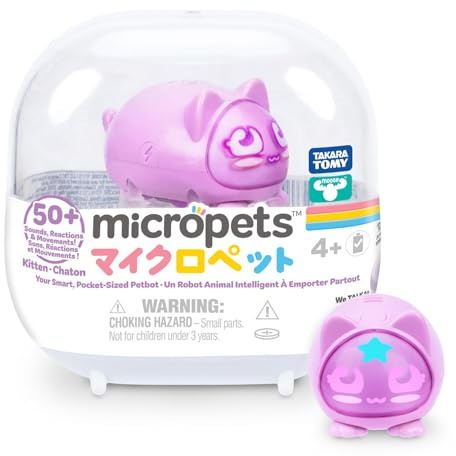 Micropets Kitten Interactive Electronic Robot Pet, 50+ Reactions
