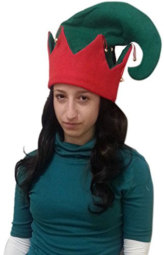 Fun Express Felt Elf Hat with Jingle Bells - Size S/M