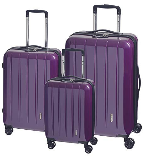 CHECK.IN Trolley-Set London 2.0, 3-TLG., lila