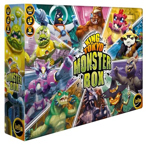 IELLO King of Tokyo Monster Box Jeu de société à partir de 8 Ans 2 à 6 Joueurs Temps de Jeu de 30 Minutes