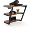 FITUEYES DESIGN Multimedia Wall Shelf Wood HiFi Rack for DVD Player Router Cable Boxes Record Player, Eiffel Series