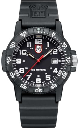 Luminox - Leatherback SEA Turtle Giant Blackout XS.ZC21 - Mens Watch 44mm - Divers Watch in Black Date Function - 100m Water Resistant - Mens Watches - Swiss Made