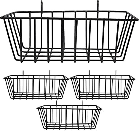 Daijianbin 4 STÜCKE Regal für Design Metall Wand Gitter, Regal Design Gitter Foto Wand für Gitter Foto Wand Draht Korb