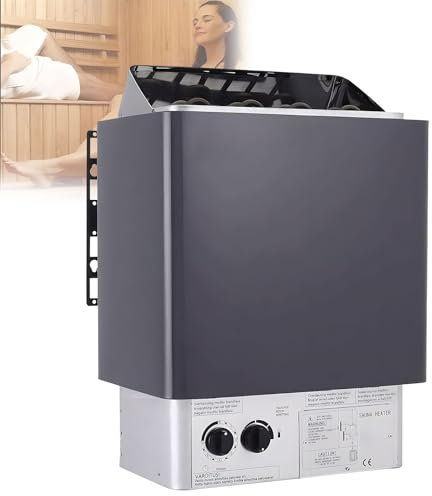 HXLDZOU Sauna Heater,Portable Sauna Heater, Electric Sauna Heater, Stainless Steel Sauna Oven with 3H Timer 0-110℃ Temperature Adjustable, for Home Hotel Spa (4.5kw)