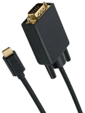 Nxyupv Adaptador USB-C A VGA. Cable Conversor VGA Tipo C A D-Sub de 15 para USB 3.1, Teléfono Móvil, Portátil, Monitor, Proyector y TV.