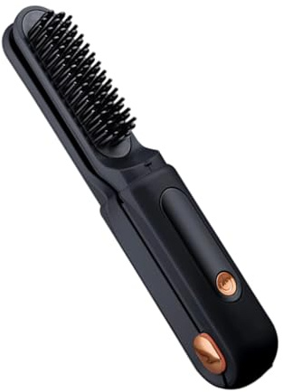 Fer à lisser pour femme – 2 en 1 rechargeable avec écran LED à friser – Fer à friser avec 3 réglages de température – Pour hommes cheveux courts longs bouclés ondulés voyage plage