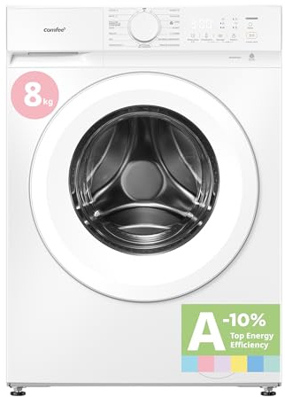 COMFEE' Lavadora 8KG Clase A-10% 1400RPM Smart wash Blanco CF08EWP05W