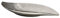 GILDE Deko Schale - Moderne Dekoschale Ablage für Schlüssel - aus Keramik - Farben: Silber Grau - Länge 48,5 cm