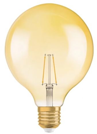 OSRAM LED Vintage Edition 1906/LED-lampa i kulform med E27-bas / inte dimbar / ersättning för 2,8 Watt / klar/varmvit - 2400 Kelvin / 1-pack