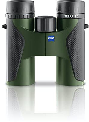 Zeiss Terra ED - Prismáticos de 8 x 32 pulgadas, color negro/verde, robustos, ligeros y compactos, obtén imágenes nítidas sin importar el clima