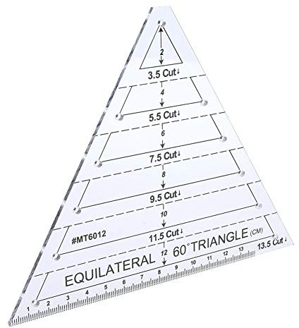 60 Degrés Règle De Couture Triangle Quilting Règle Transparent Quilters Ruler Règle patchwork Pour tailleur DIY Outils