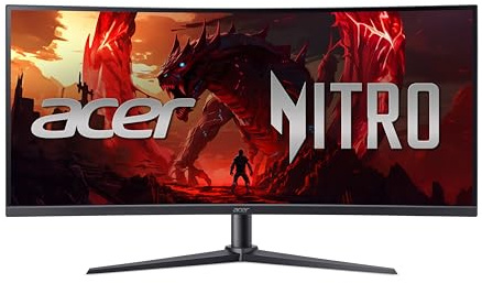 Acer Nitro XZ340CURX0bmiiphx Ulrawide Gaming Monitor 86,5 cm (34) - WQHD (3440 x 1440), VA-Panel, 1 ms, HDMI 2.1 [Energieklasse F] (UM.CX0EE.013)