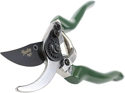 Tijeras de Poda Universal - Herramienta Profesional de Jardinería - Tijera de Mano ideal para Plantas, Flores, Jardín y Huerto - Corte Máximo 18 mm con Amortiguador - Biotop