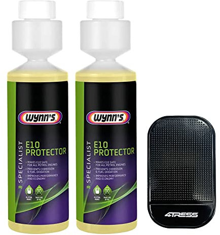Wynns 2 x 250ml Specialist E10 Petrol Fuel Protector Makes E10 Safe For All Petrol Engines Non Slip Car Dash Mat (4T-2x-38911)
