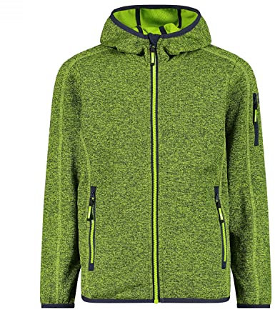CMP Kinder Boys Knit Tech Jacke, Limegreen-b.Blue, 140