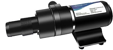 LeTkingok Bomba Trituradora de Aguas Residuales MP-4500 DC 12V/24V, Bomba de Agua Centrífuga de 32L/min, Bomba de Aguas Residuales de Sentina, Elevación Máxima 3m 2900rpm(24V)