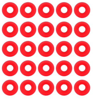 25 uds. Juntas Grolsch de Silicona Rojas para Botellas con Tapa Oscilante, Juntas para Botellas de Cerveza Caseras