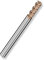 Cleqee 1 fraise à queue en carbure de tungstène, fraise carrée de 4 mm, revêtement AlTiN, 4 lames de foret hélicoïdal CNC, longueur de la lame 10 mm x longueur totale 50 mm x diamètre de la tige 4 mm