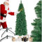 tectake® Künstlicher Weihnachtsbaum, naturgetreu, Weihnachtsbaum mit biegsamen Zweigen, voluminöses Nadelkleid, pflegeleicht, stabil, einfacher Aufbau, Tannenbaum künstlich als Weihnachtsdeko - 150 cm