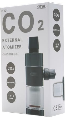 Finest-Filters CO₂ External Atomizer Diffuser for Planted Aquariums – High-Efficiency Inline CO2 Dissolution – Compatible with Canister Filter Outflow Tubing – 12/16mm or 16/22mm Options (12/16mm)